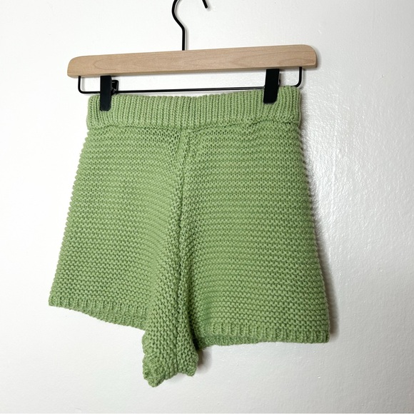 Princess Polly Julianna‎ Shorts Green Knit High Waist Shorts XS - Picture 6 of 7